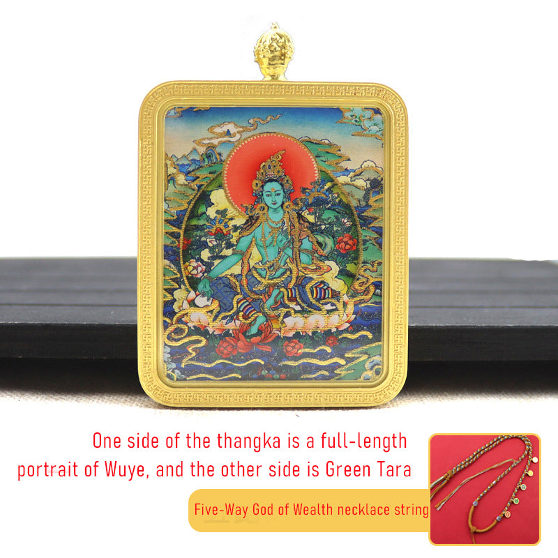 Green Tara and White Tara thangka