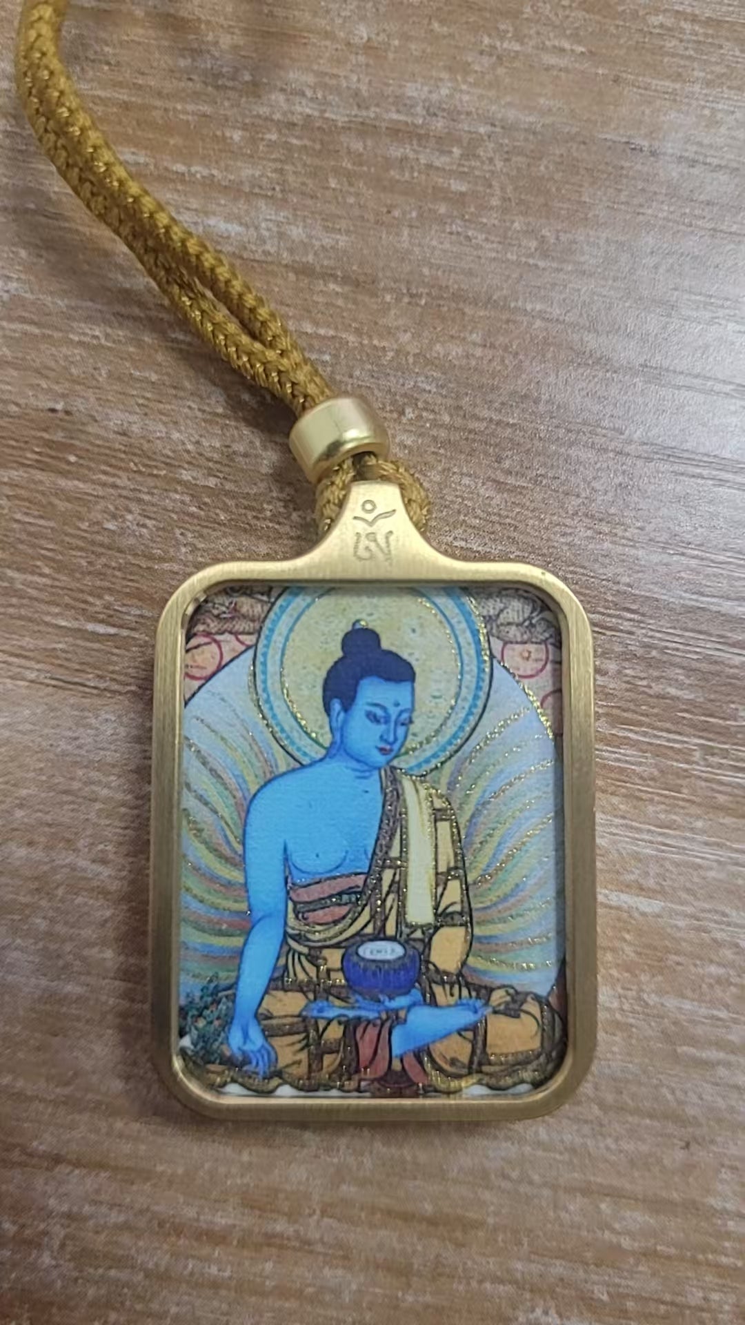 Tibetan Buddhism Intangible Cultural Heritage Thangka Pendant Necklace (Exquisite Mini Style) 5