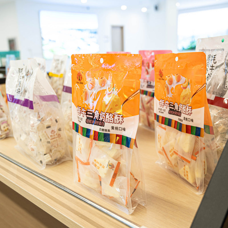 Qinghai specialty Yangzun solid dairy products; multi-flavored cheese crisp 150 grams in individual small packaging