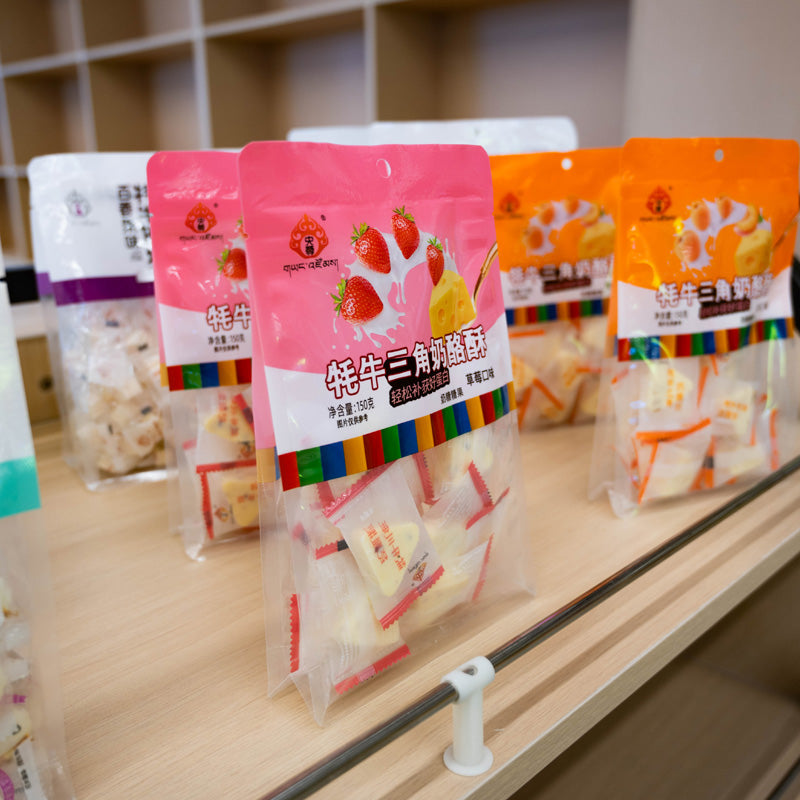 Qinghai specialty Yangzun solid dairy products; multi-flavored cheese crisp 150 grams in individual small packaging