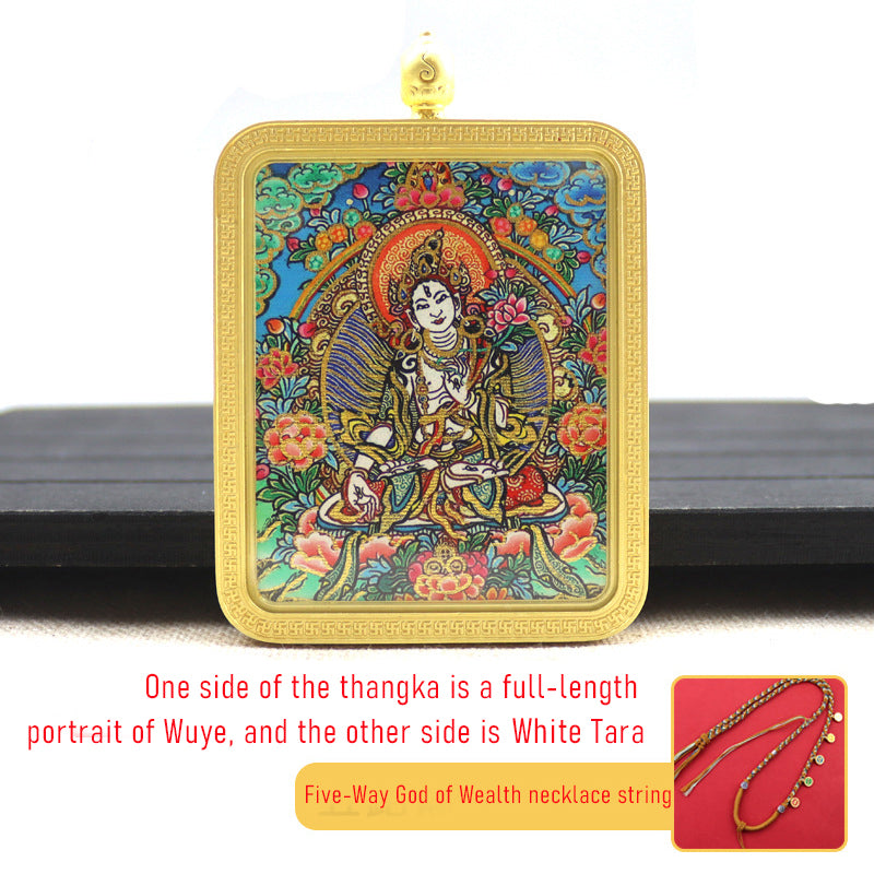 Green Tara and White Tara thangka