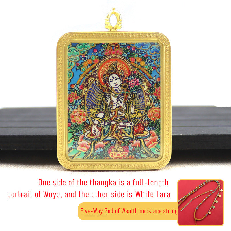 Green Tara and White Tara thangka