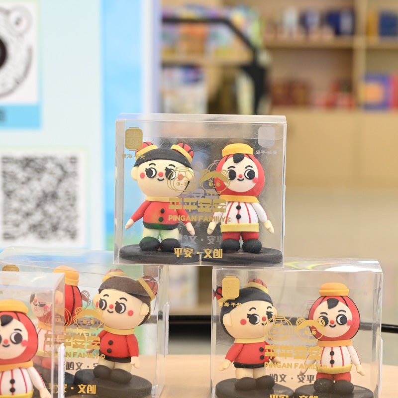 Qinghai specialty; safe and sound clay figurines; safe material