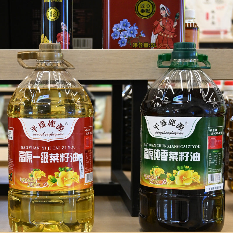 Qinghai specialty first grade rapeseed oil rich in nutrition and unique flavor