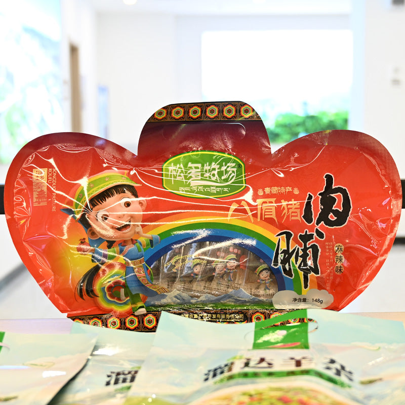 Qinghai specialty; Ba Mei pig; spicy; meat jerky; delicate in taste; meticulously made; rich in nutrition