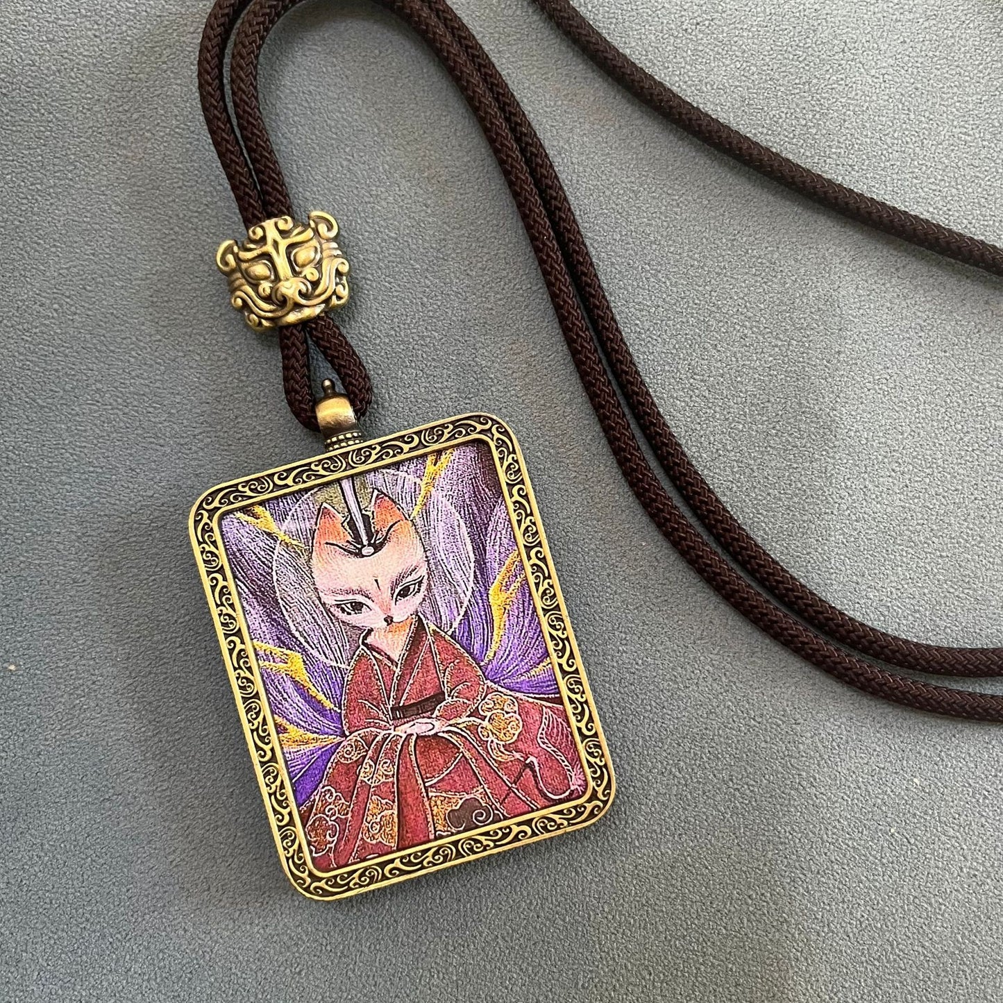Thangka pendant of the eight guardian gods of the twelve zodiac signs