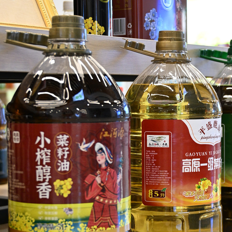 Qinghai specialty first grade rapeseed oil rich in nutrition and unique flavor