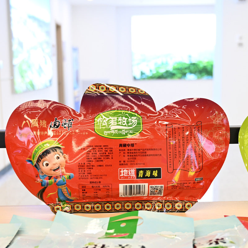 Qinghai specialty; Ba Mei pig; spicy; meat jerky; delicate in taste; meticulously made; rich in nutrition