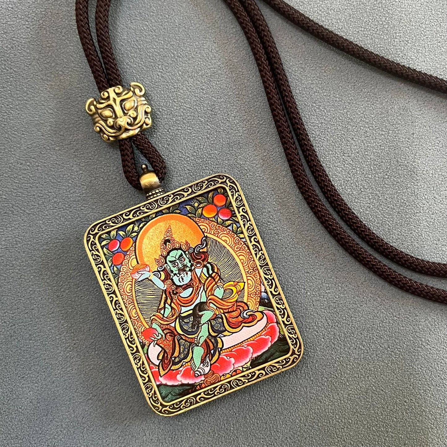 Thangka pendant of the eight guardian gods of the twelve zodiac signs