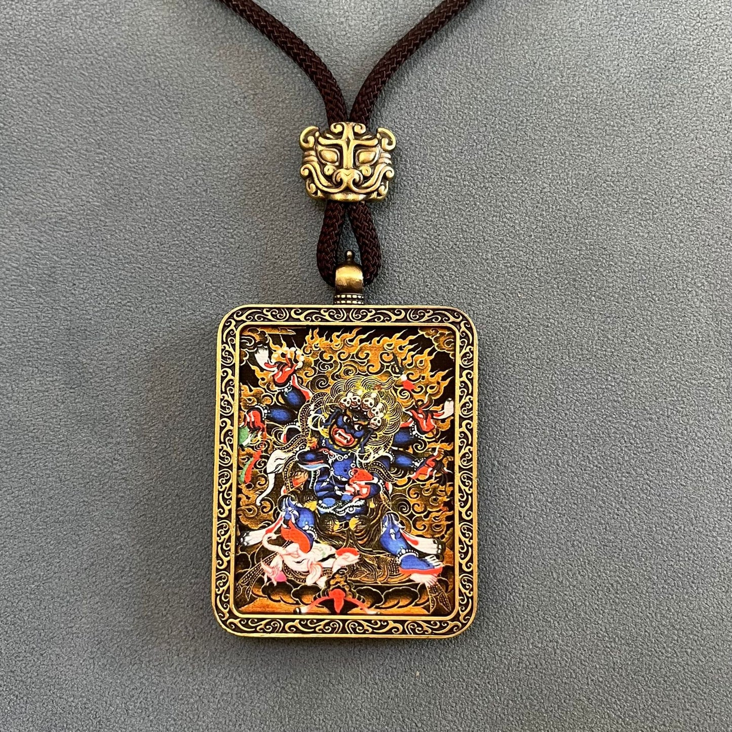 Thangka pendant of the eight guardian gods of the twelve zodiac signs