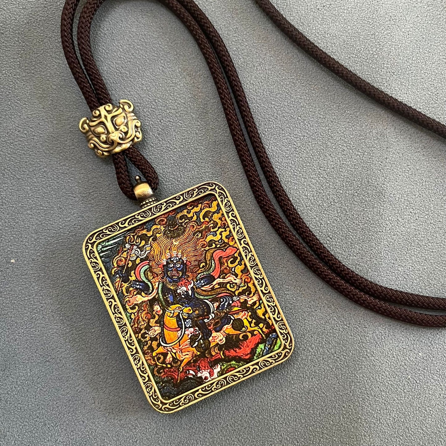 Thangka pendant of the eight guardian gods of the twelve zodiac signs