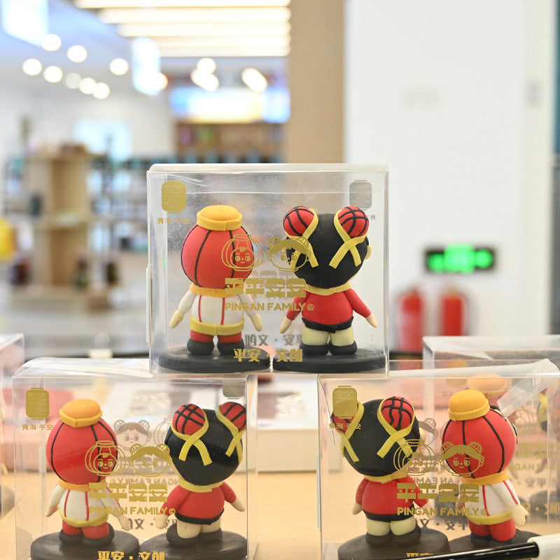 Qinghai specialty; safe and sound clay figurines; safe material