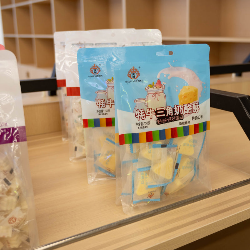 Qinghai specialty Yangzun solid dairy products; multi-flavored cheese crisp 150 grams in individual small packaging