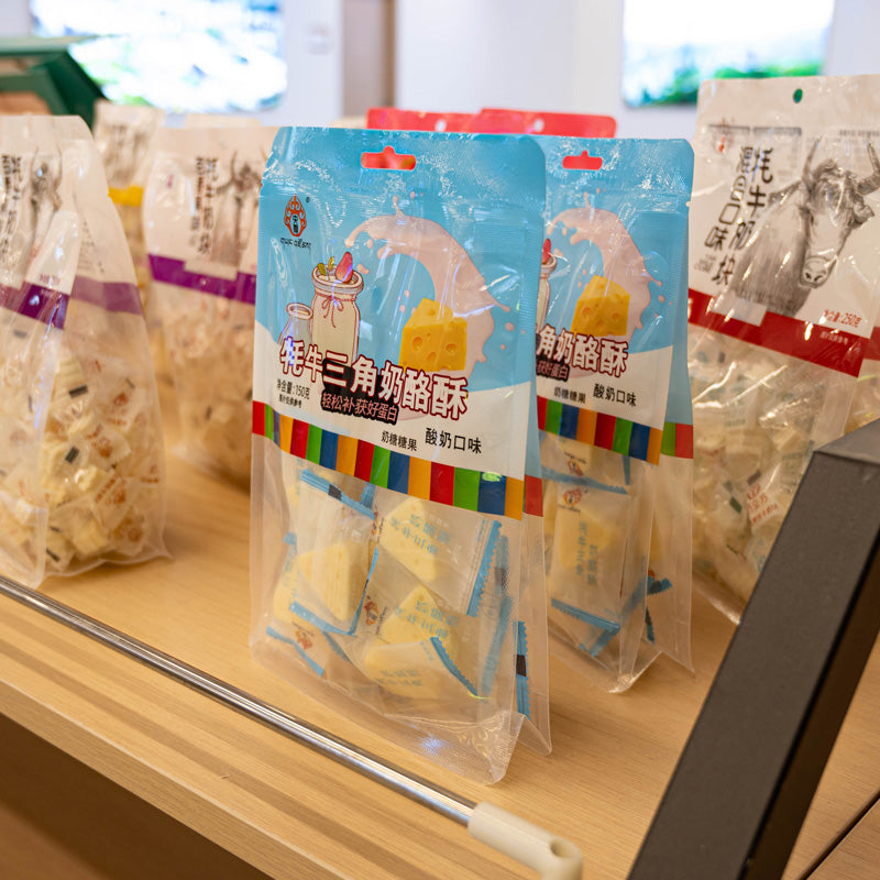 Qinghai specialty Yangzun solid dairy products; multi-flavored cheese crisp 150 grams in individual small packaging