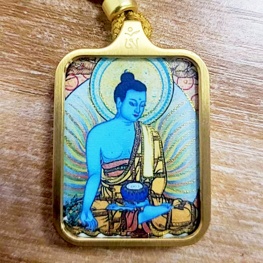 Tibetan Buddhism Intangible Cultural Heritage Thangka Pendant Necklace (Exquisite Mini Style) 5
