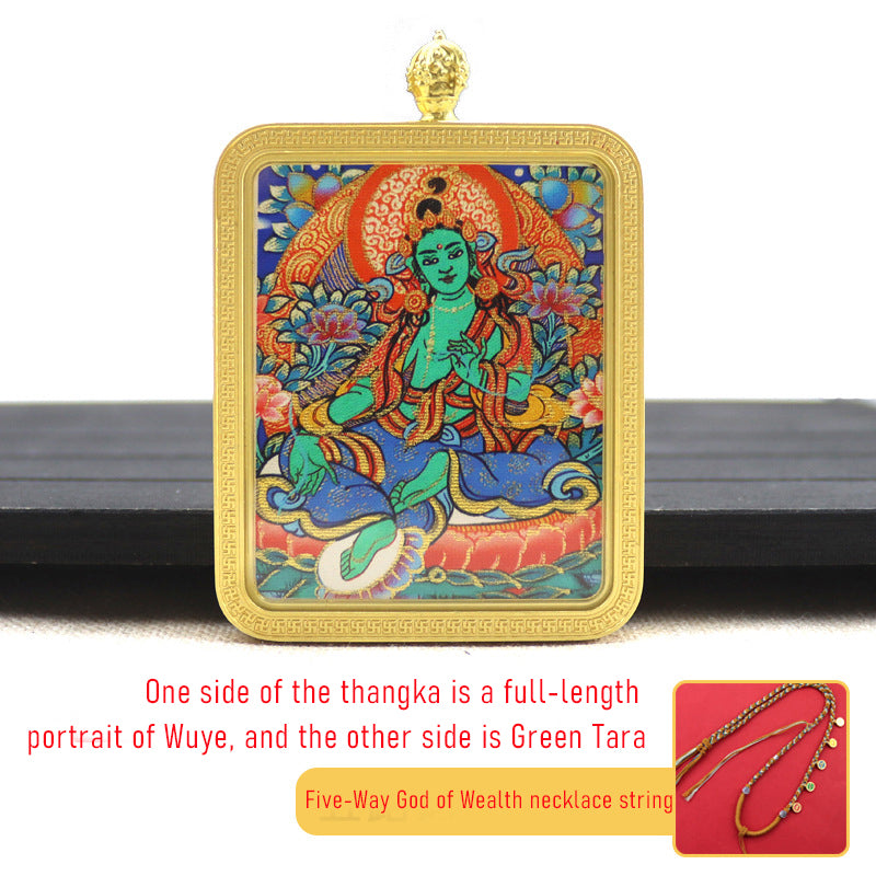 Green Tara and White Tara thangka