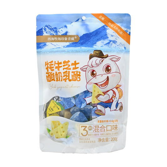 Qinghai specialty yak cheese yogurt cheese mixed flavors plateau characteristic