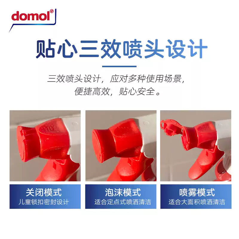 Domol German Heavy-Duty Degreaser, Kitchen Stove & Range Hood Cleaner Spray, 750ml