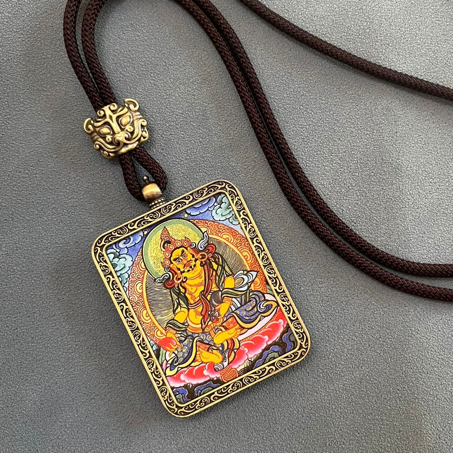 Thangka pendant of the eight guardian gods of the twelve zodiac signs