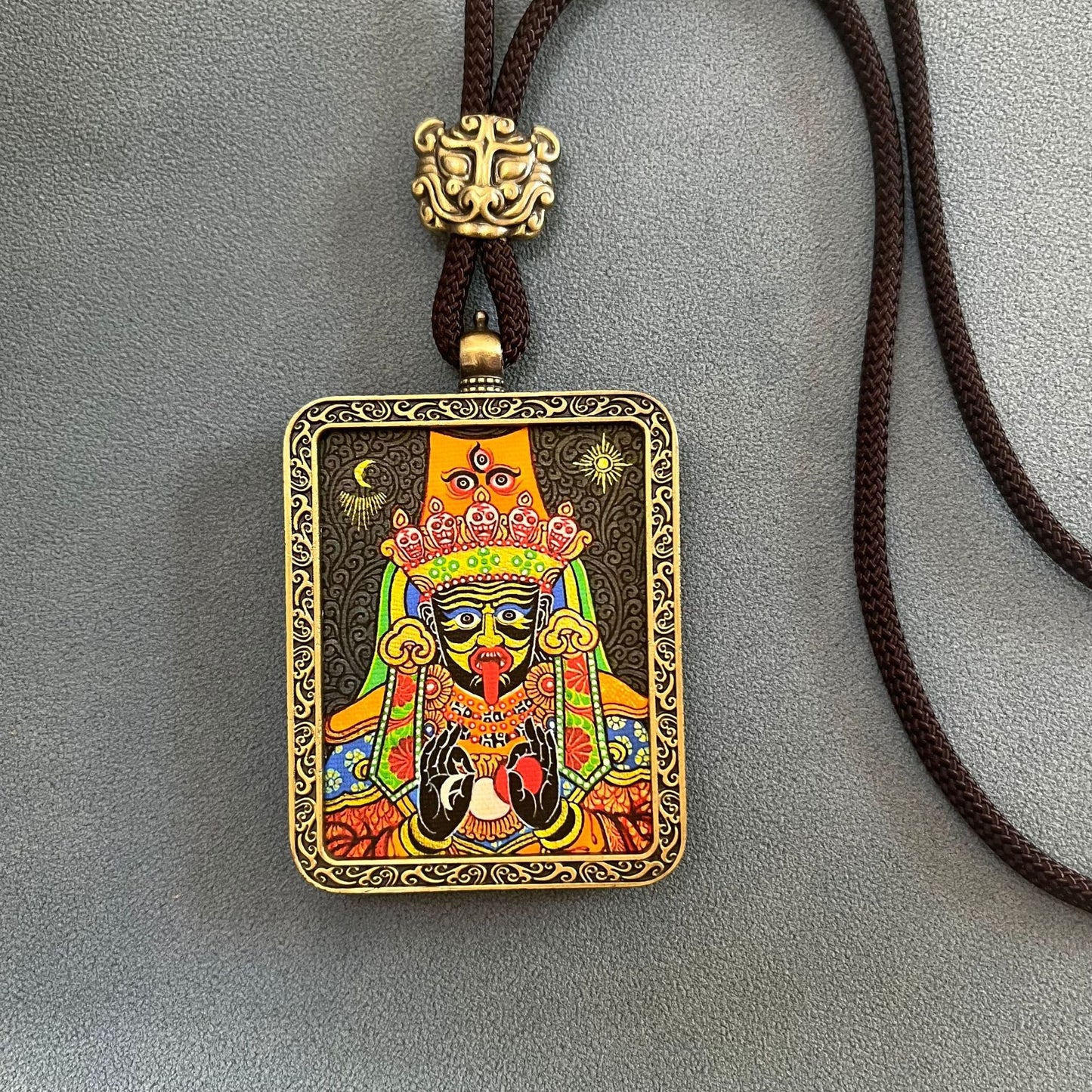 Thangka pendant of the eight guardian gods of the twelve zodiac signs