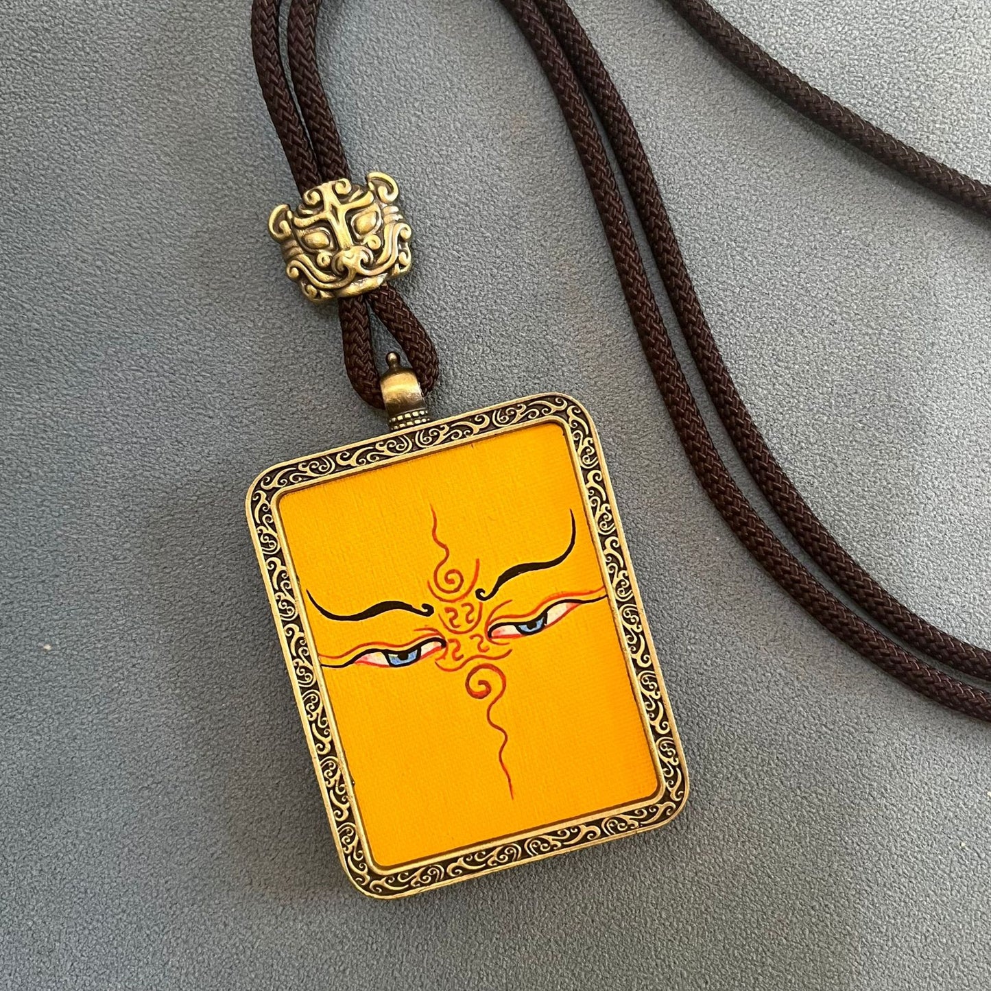 Thangka pendant of the eight guardian gods of the twelve zodiac signs
