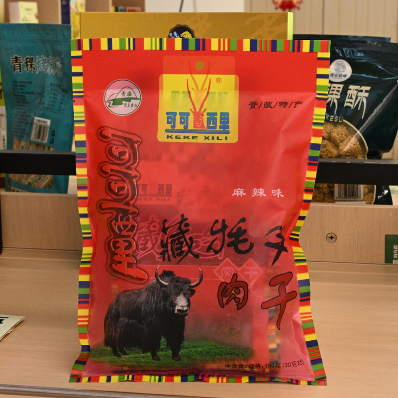 Qinghai specialty; Kekexili Tibetan yak jerky; spicy flavor; ready to eat