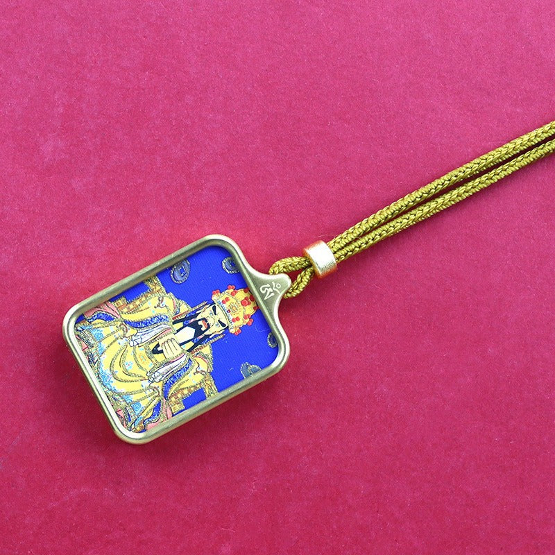 Titanium steel mini thangka pendant necklace Titanium steel mini thangka pendant necklace