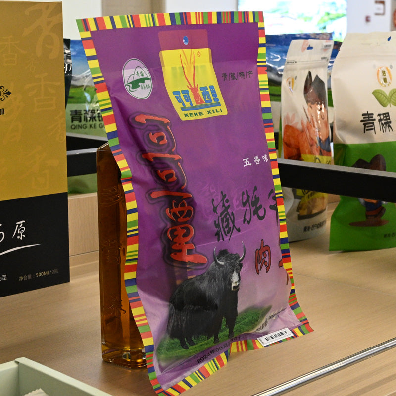 Qinghai specialty; Kekexili Tibetan yak jerky; five-spice flavor; ready to eat