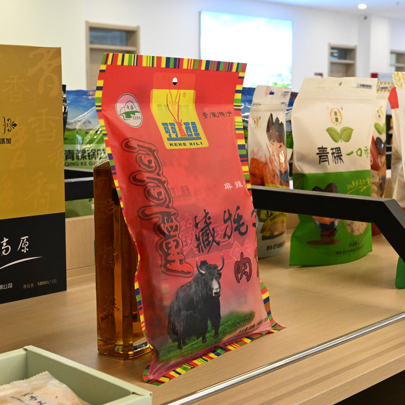 Qinghai specialty; Kekexili Tibetan yak jerky; spicy flavor; ready to eat