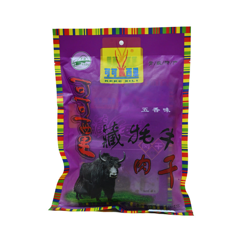 Qinghai specialty; Kekexili Tibetan yak jerky; five-spice flavor; ready to eat