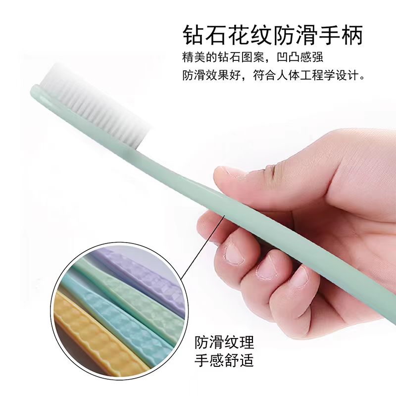 Japan CCOKIO 68-Hole Large Head Toothbrush 4-Pack