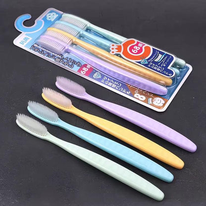 Japan CCOKIO 68-Hole Large Head Toothbrush 4-Pack