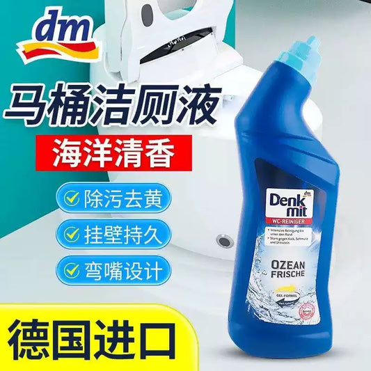 Imported German DM Denkmit Toilet Cleaner, Deodorizing & Descaling, Ocean Scent, 1L