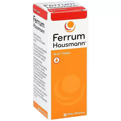 German Ferrum Iron Drops, Vanilla Flavor, Iron Supplement for Premature Infants, Babies & Pregnant Women