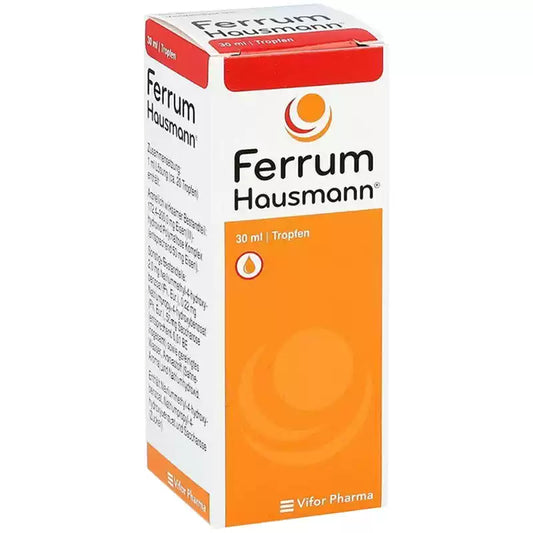 German Ferrum Iron Drops, Vanilla Flavor, Iron Supplement for Premature Infants, Babies & Pregnant Women