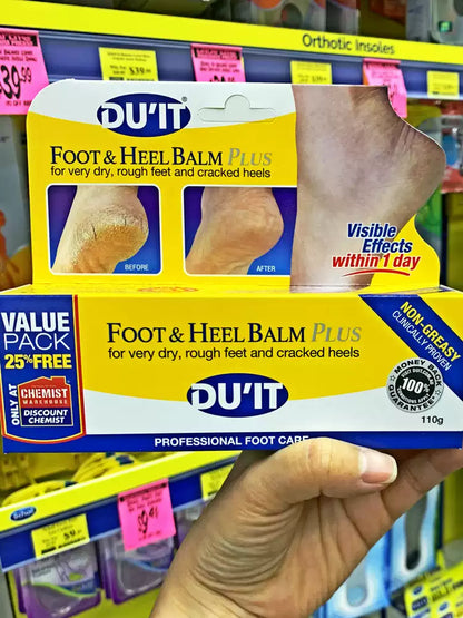 Australian DU'IT Emergency Foot Care Set, remove dead skin & calluses, moisturize dry cracked feet, soften foot skin