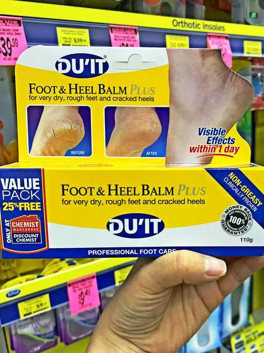Australian DU'IT Emergency Foot Care Set, remove dead skin & calluses, moisturize dry cracked feet, soften foot skin