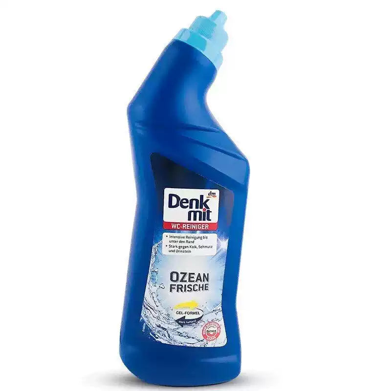 Imported German DM Denkmit Toilet Cleaner, Deodorizing & Descaling, Ocean Scent, 1L