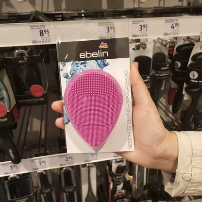 German DM Ebelin Silicone Facial Cleansing Brush, Deep Pore Cleansing & Gentle Facial Massage