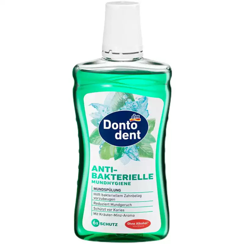 German Dontodent Adult Mouthwash, Fresh Breath & Gentle Cleaning, 500ml
