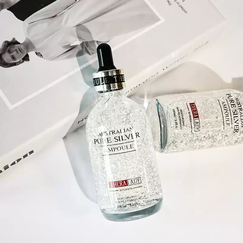 Australian Thera Lady 24K Gold Ampoule, Firming & Rejuvenating; Silver Ampoule, Moisturizing & Repairing.