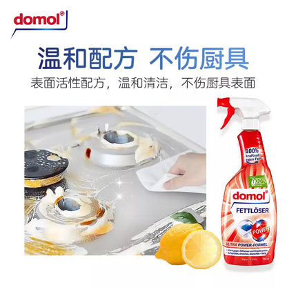 Domol German Heavy-Duty Degreaser, Kitchen Stove & Range Hood Cleaner Spray, 750ml