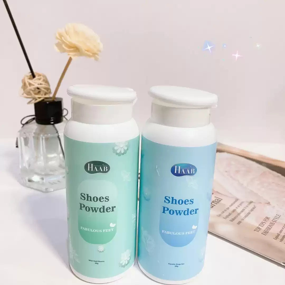 Australian HAAB Shoe & Foot Powder, Authentic, Anti-odor & Anti-perspirant for Sweaty Feet   要不要我把这款产品的**核心卖点**（如生物酶、抑菌、长效干爽）也翻译成英文？