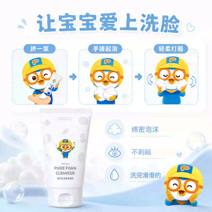 Korean Pororo Kids Foaming Cleanser, Gentle for Boys & Girls, Mild Face Wash, Non-irritating