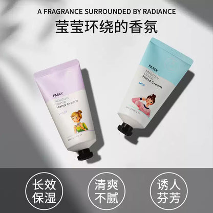 Korean FASCY Hand Cream, Moisturizing Hydrating Peach Scent, Anti-chapped, Portable Mini Size for Women