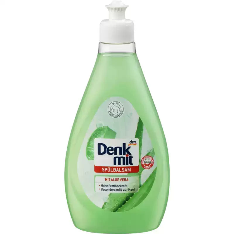 Imported German DM Denkmit Plant Scent Concentrated Dish Soap 500ml, Removes Grease for Tableware, Pots & Baby Bottles