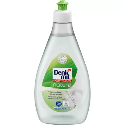 Imported German DM Denkmit Plant Scent Concentrated Dish Soap 500ml, Removes Grease for Tableware, Pots & Baby Bottles