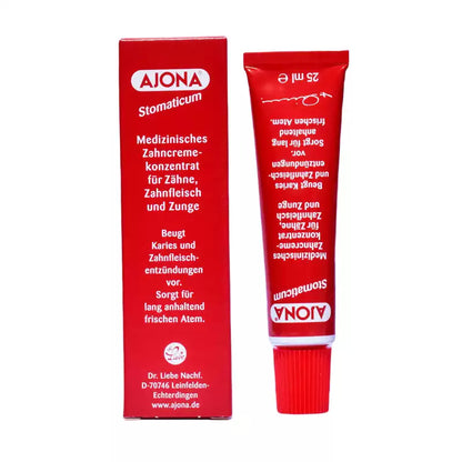 German AJONA Concentrated Medicinal Toothpaste 25ml, Antibacterial Gum Care, Relieve Inflammation & Bad Breath